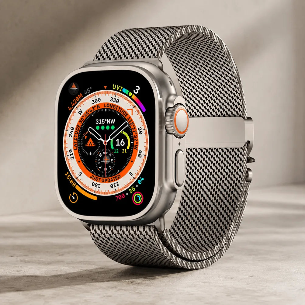Milanese Loop Apple Watch Band Natural
