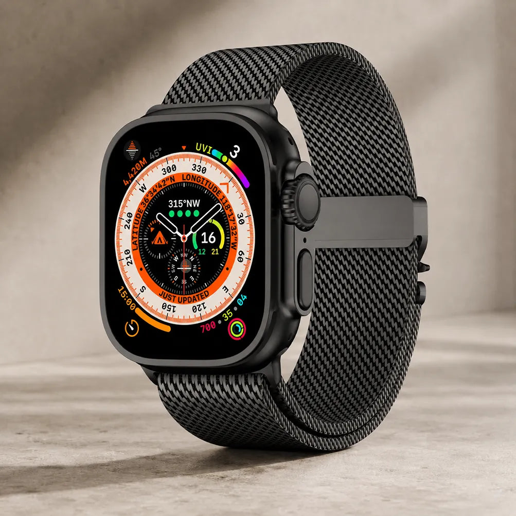 Milanese Loop Apple Watch Band black