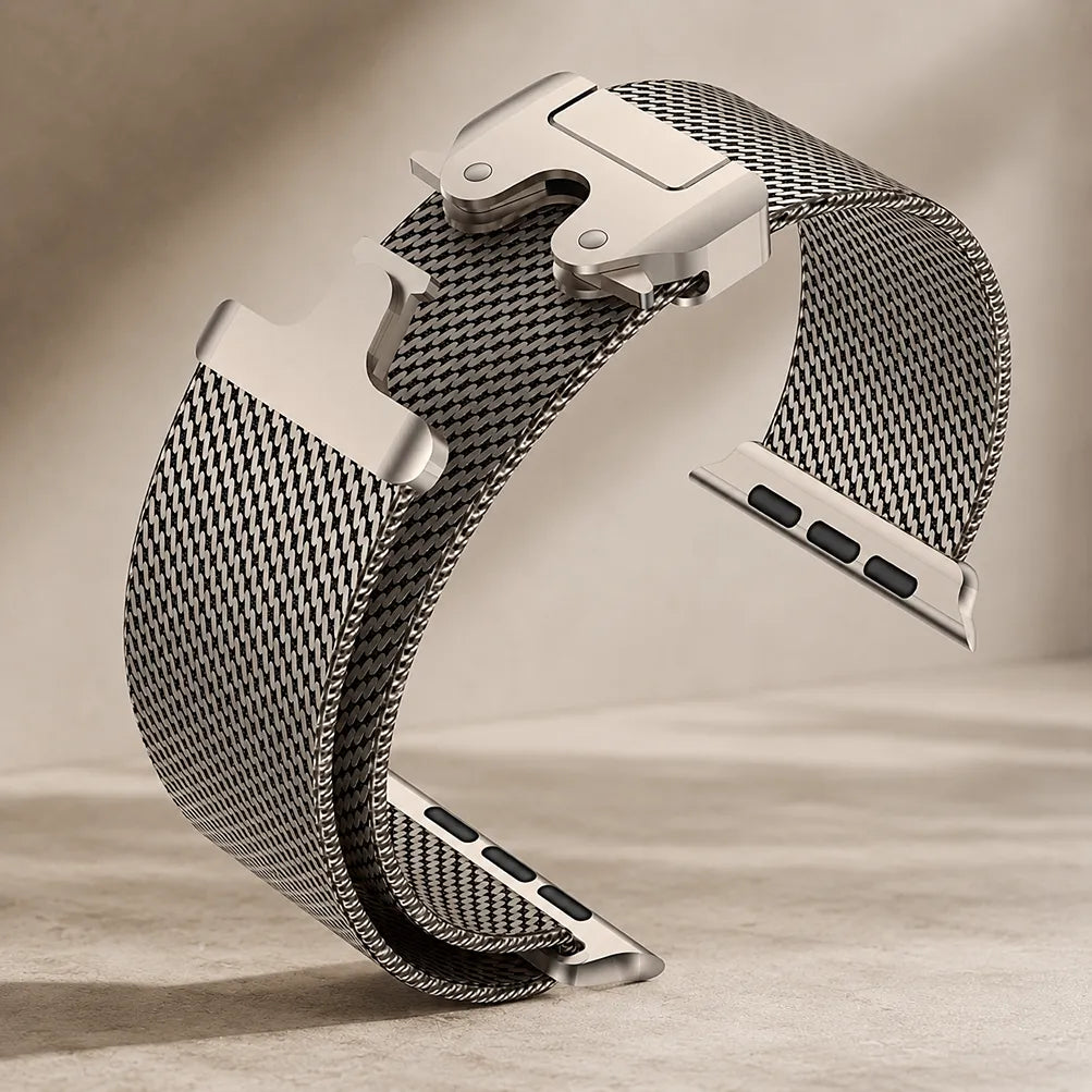 Milanese Loop Apple Watch Band clasp