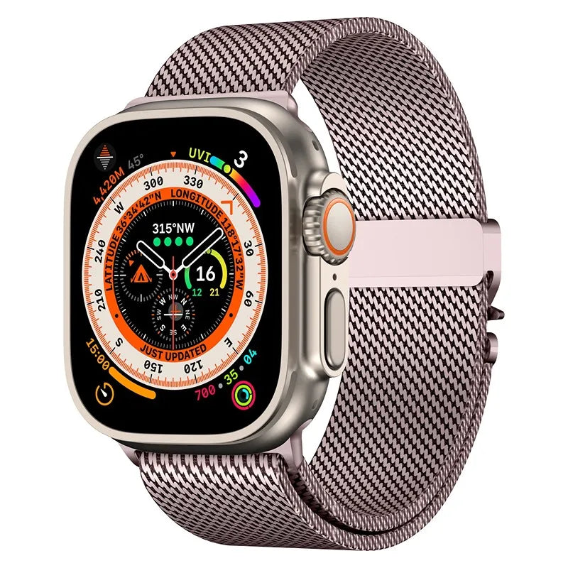 Milanese Loop Apple Watch Band in Rose Gold