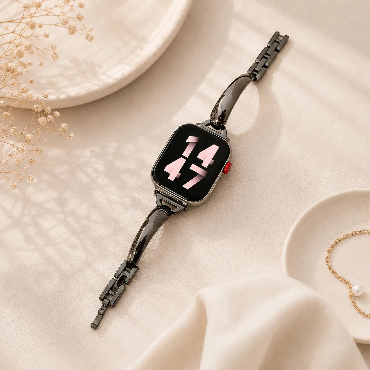 Minimalist AppleWatch Bracelet Band black
