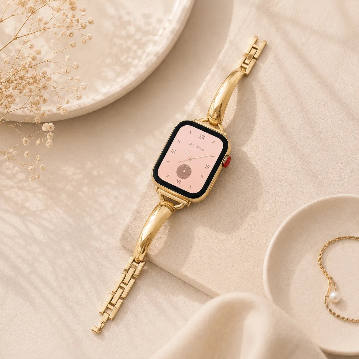 Minimalist AppleWatch Bracelet Band gold
