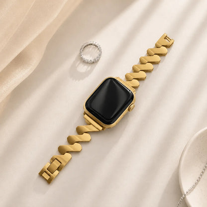 Mobius Metal Apple Watch Band gold