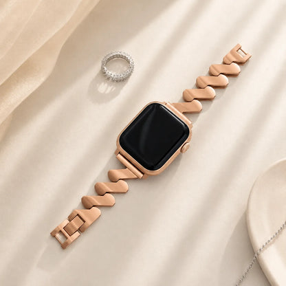 Mobius Metal Apple Watch Band rose gold