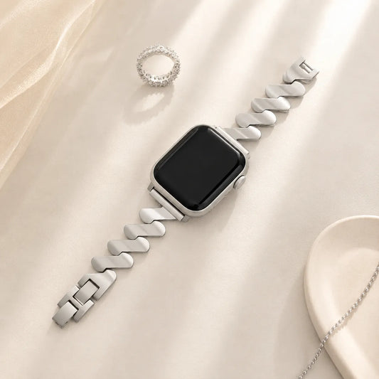 Mobius Metal Apple Watch Band starlight