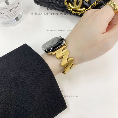 Mobius Metal Apple Watch Band sku gold