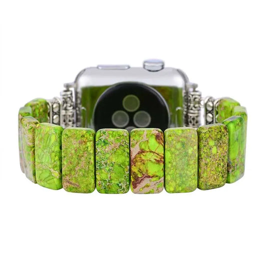 Natural Gemstone Apple Watch Band - Green