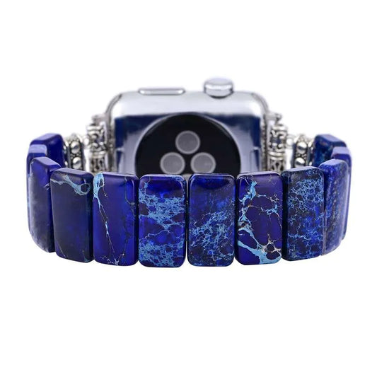 Natural Gemstone Apple Watch Band - Blue