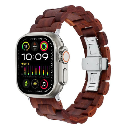 Natural Wood Apple Watch Band | Red Sandalwood