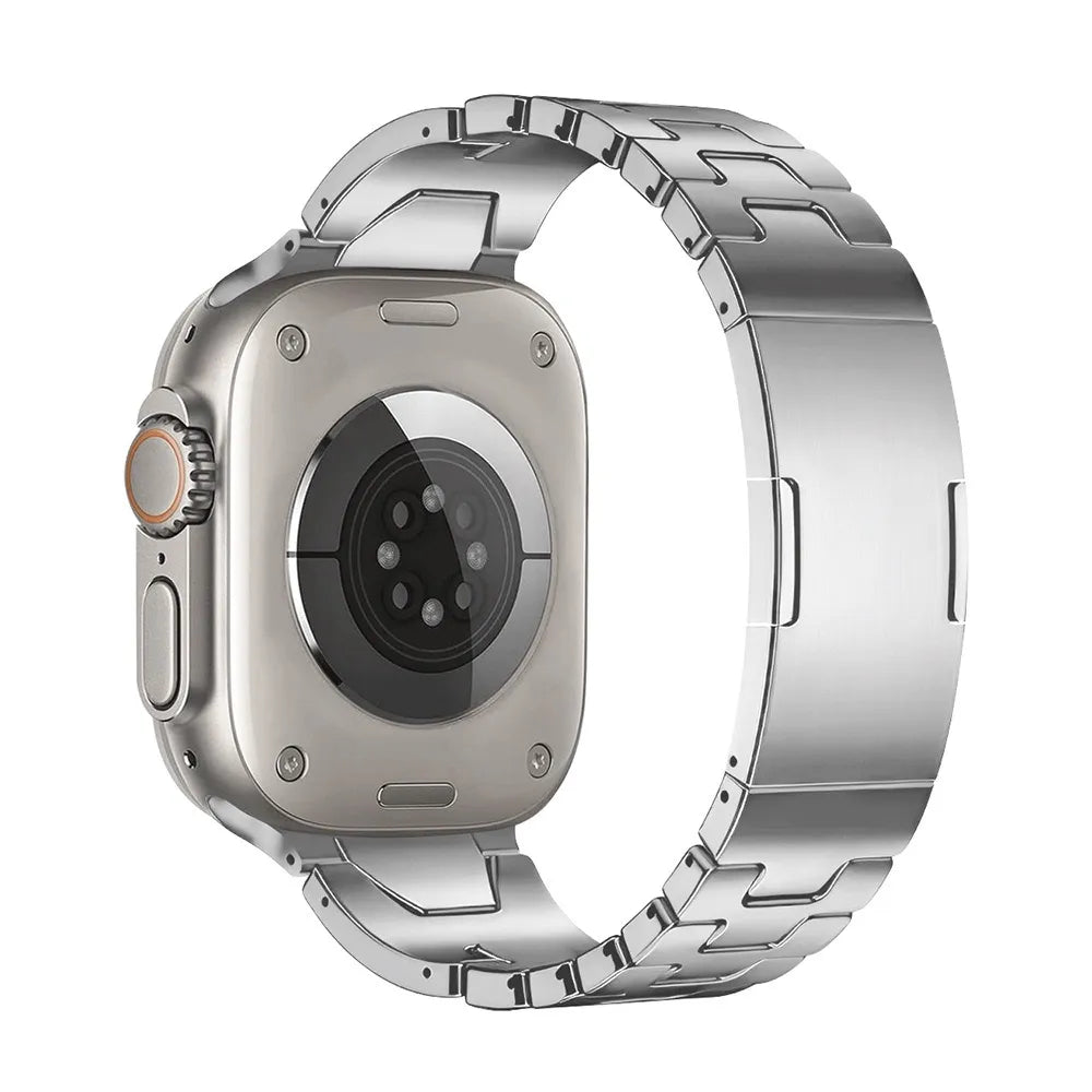 New Apple Watch Metal Band 2025 Edition Silver Back