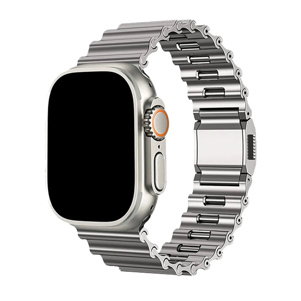 Ocean-Style Magnetic Steel Band for Apple Watch