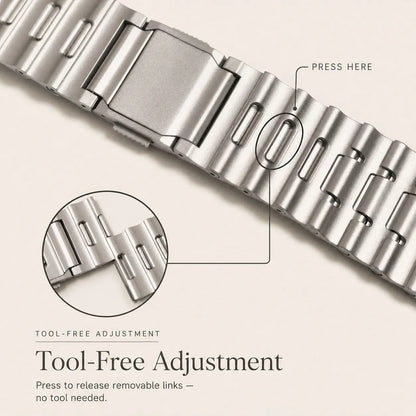 Ocean-Style Magnetic Steel Band for Apple Watch Adjust