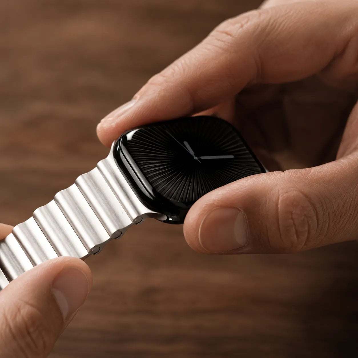 Ocean-Style Magnetic Steel Band for Apple Watch view