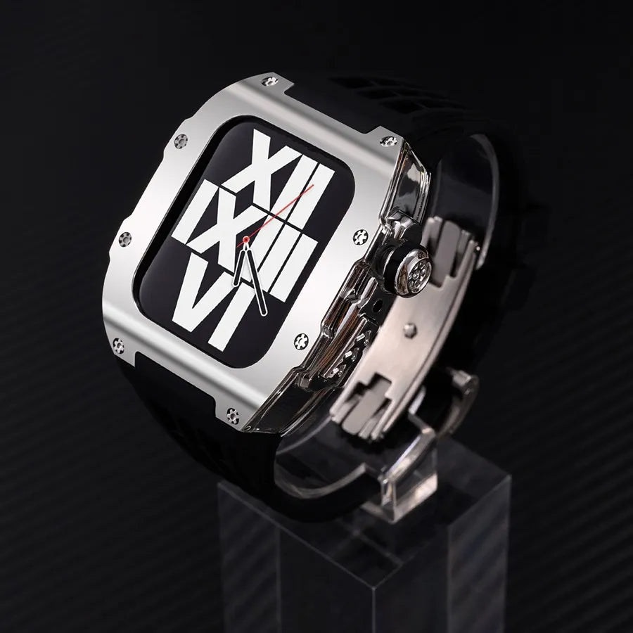 Kit OrionI Classic noir pour Apple Watch avec boucle papillon