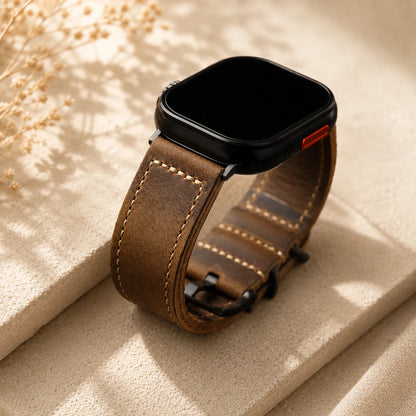 Premium Men’s Leather Apple Watch Band view