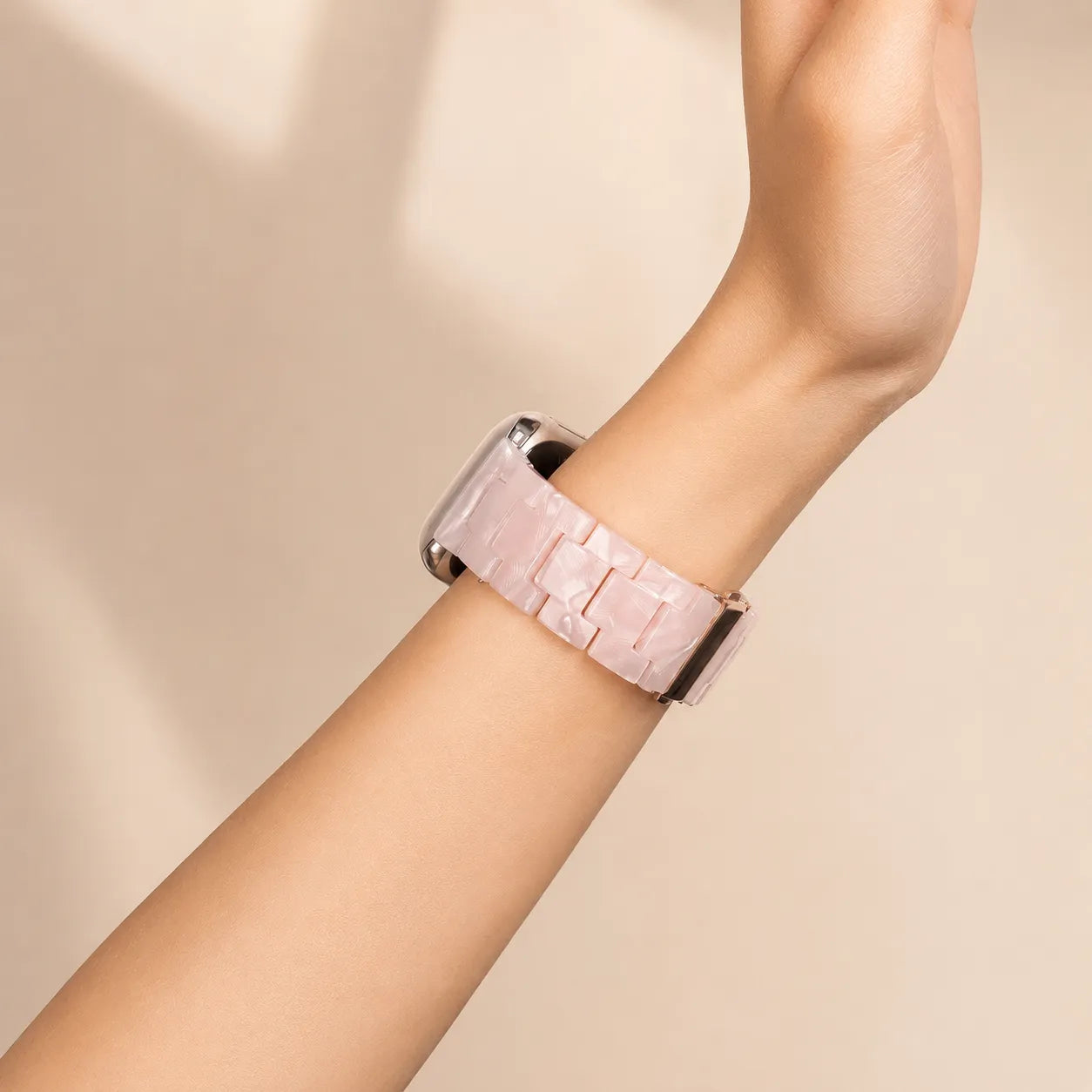 Resin Apple Watch Band for Women pink preview