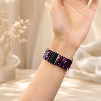Resin Apple Watch Band for Women purple back