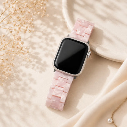 Resin Apple Watch Band for Women pink