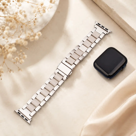 Resin & Metal Apple Watch Band starlight