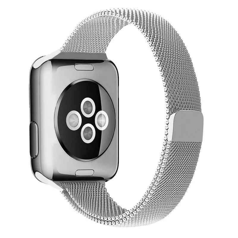 Slim Milanese Apple Watch Band - Black