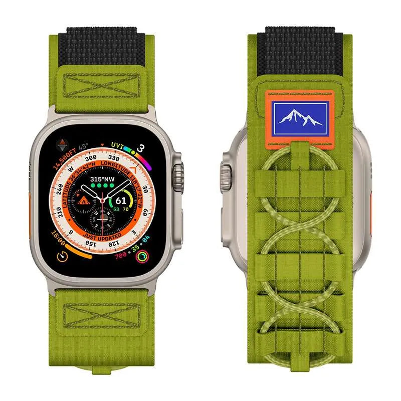 Tactical Nylon Apple Watch Band - Green