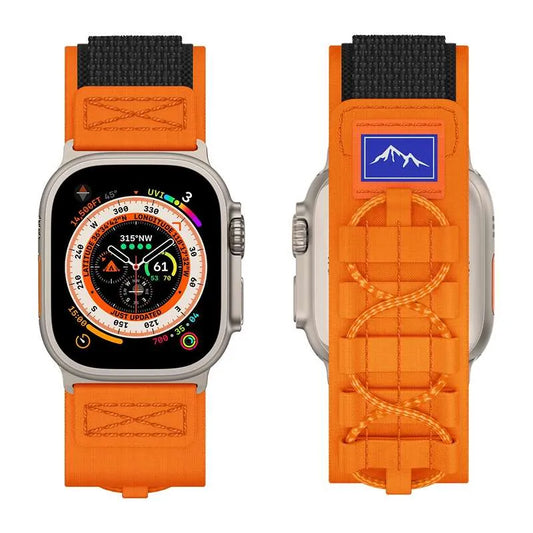 Tactical Nylon Apple Watch Band - Orange