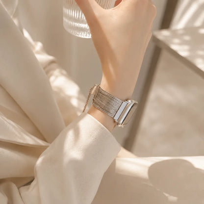 Tassel Chain Stainless Steel Apple Watch Band silver preview