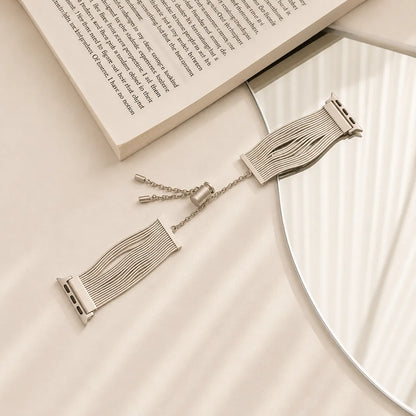 Tassel Chain Stainless Steel Apple Watch Band sku starlight