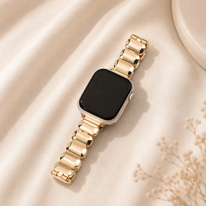 Women's Little Cube Apple Watch Band gold