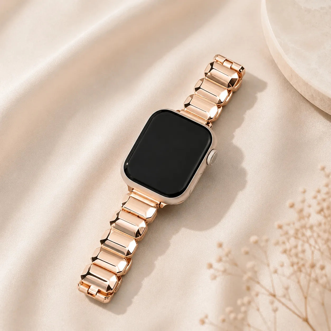 Women's Little Cube Apple Watch Band rose gold