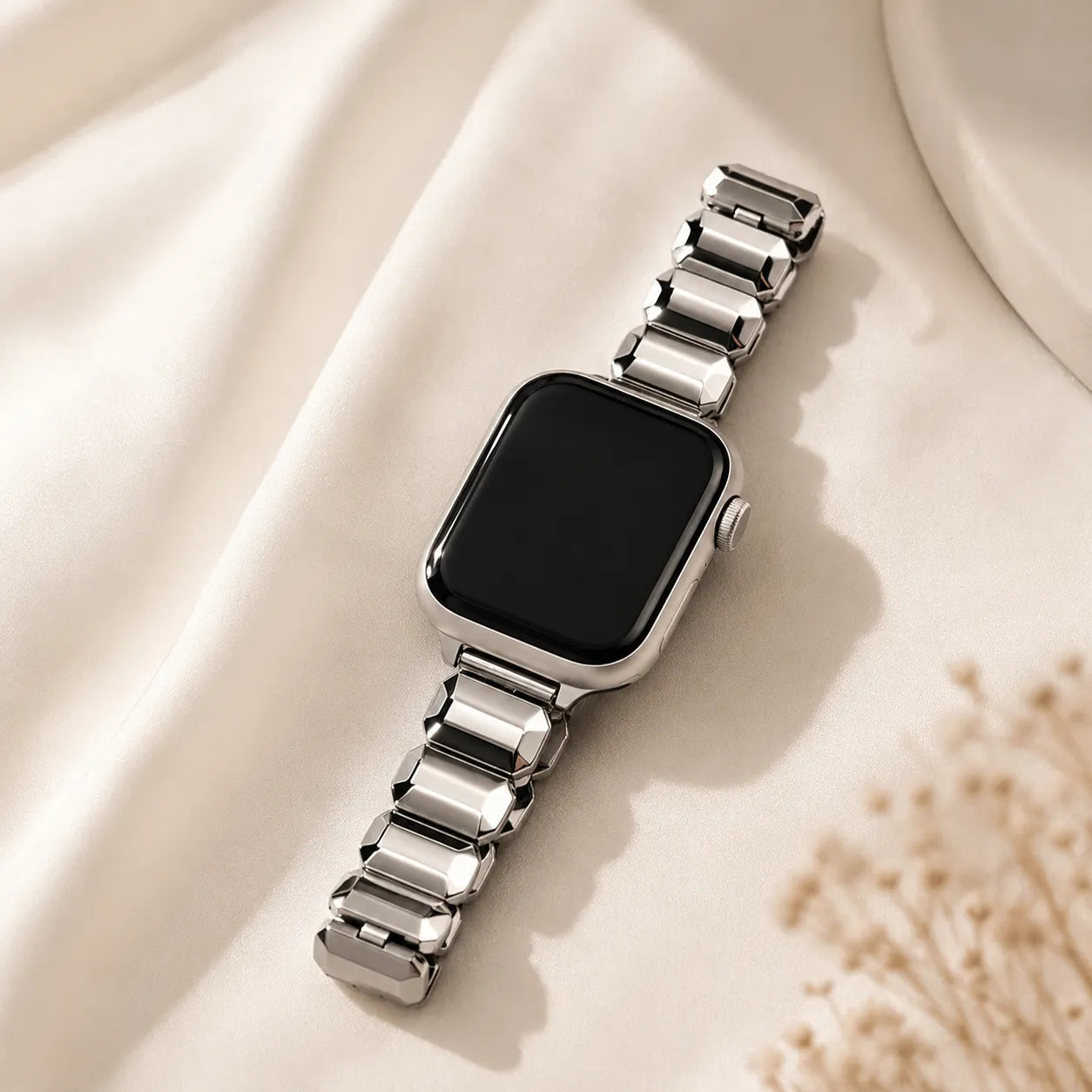 Women's Little Cube Apple Watch Band silver