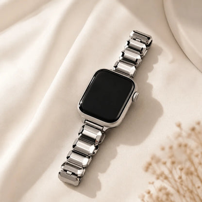 Women's Little Cube Apple Watch Band silver