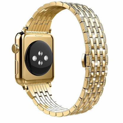 Diamond Apple Watch Band: Elegant Zinc Alloy Design