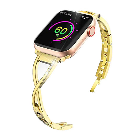 Elegant Thin Apple Watch Band - Gold