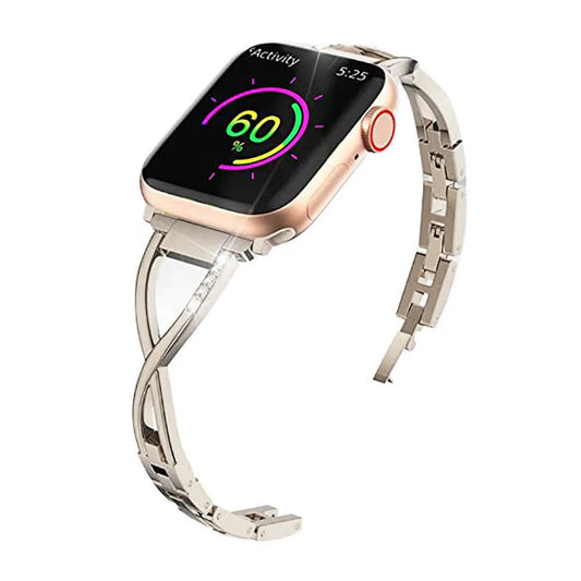 Elegant Thin Apple Watch Band - Starlight