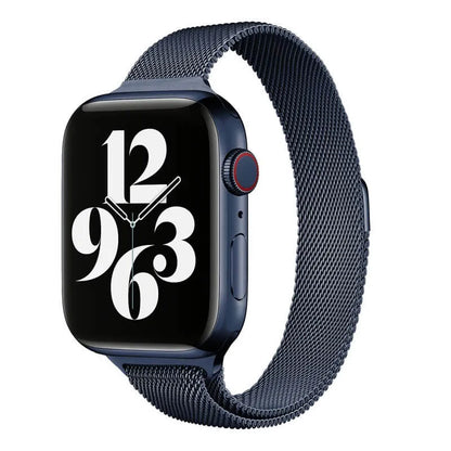 Slim Milanese Apple Watch Band - Black