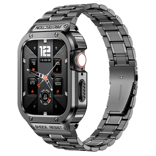 Luxury Apple Watch Band and Case gray