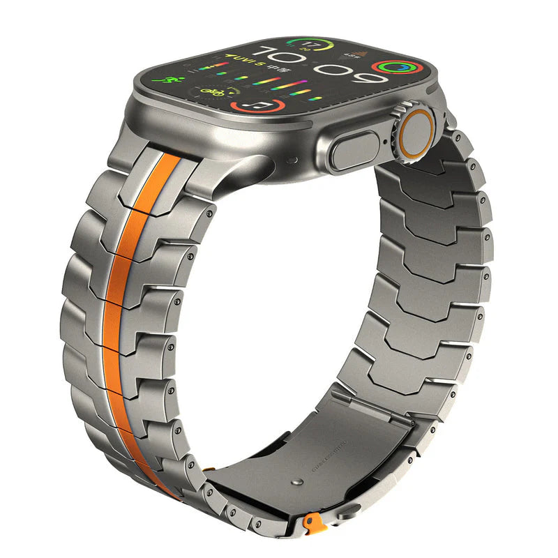 Iron Man Inspired Apple Watch Stainless Steel Band orange