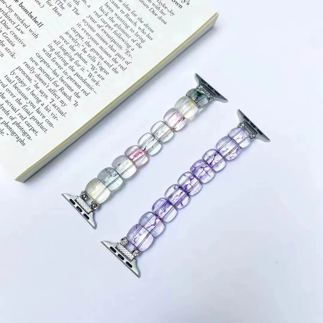 Crystal Apple Watch Band - Natural Stone Style
