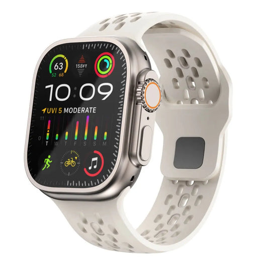 Breathable Fluoroelastomer Apple Watch Band - Starlight